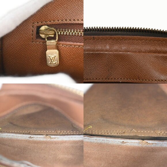 LOUIS VUITTON Marly Dragonne GM Clutch Hand Bag Monogram Brown - Picture 2 of 13